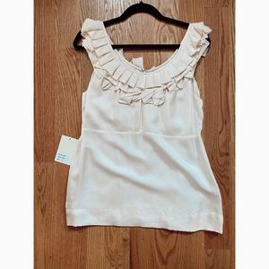 NWT Yoana Baraschi cream top silk Anthropologie
